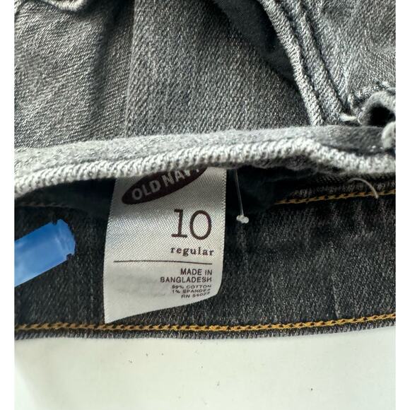 Vintage y2K Old Navy Gray Denim Midi Pencil Skirt  Sz 10 - Picture 6 of 7